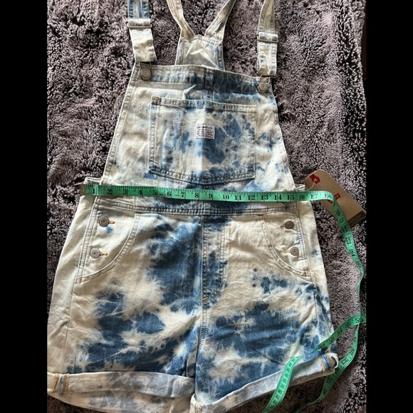 NWT Levis Vintage Shortalls- Tie Dye - Picture 4 of 4